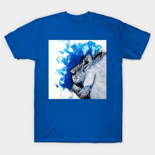 Pouring Fractal Lion T-Shirt